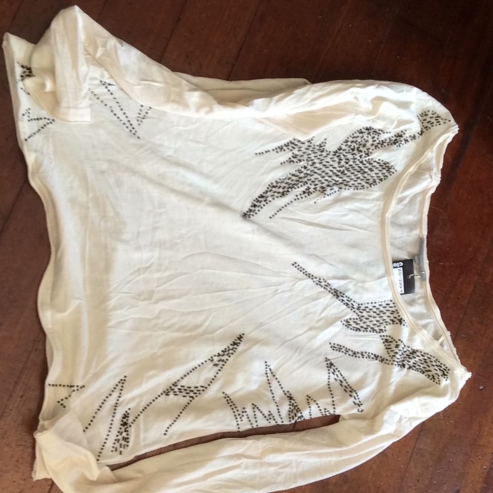 Long sleeve cream colored shirt